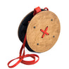 Handmade Small Denim Button Wooden Bag
