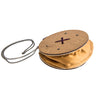 Handmade Small Button Golden Wooden Bags for Women