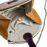 Handmade Small Button Golden Wooden Bags for Women