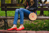 Handmade Small Denim Button Wooden Bag