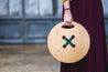 Handmade Golden Large Button Wooden Bag - Handmade gifts!