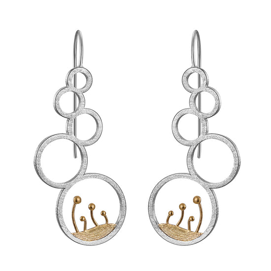Flower Buds Dangle Earrings