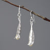 Pearl Pea Pods Dangle Earrings