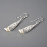 Pearl Pea Pods Dangle Earrings