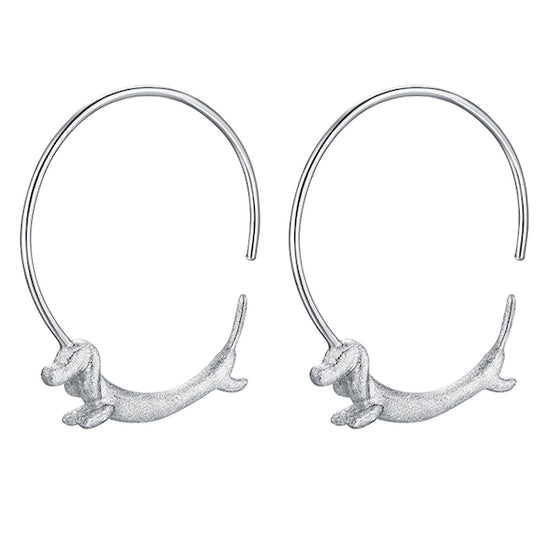 Dachshund Hoop Earrings