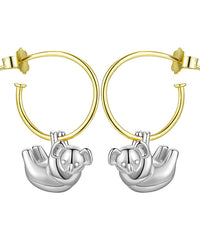 Cute Koala Hoop Earrings