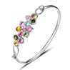 Tourmaline Rainbow Flower Bangle