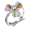 Rotatable Tourmaline Windmill Ring