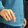 Handmade Vintage 'Little Bells' Ring - Sterling Silver 925