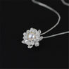Handmade Blooming Lotus Pendant Necklace