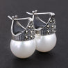 Handmade Vintage Drop Silver Earrings - Sterling Silver 925