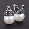 Handmade Vintage Drop Silver Earrings - Sterling Silver 925