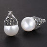 Handmade Vintage Drop Silver Earrings - Sterling Silver 925
