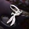 Handmade Beautiful Dragonfly Silver Rings - 925 Sterling Silver