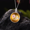 Handmade 'Aroma of Wintersweet' Pendant - Sterling Silver 925