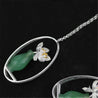 Handmade 'Lotus Whispers' Sterling Silver Earrings