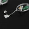 Handmade 'Lotus Whispers' Sterling Silver Earrings