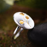 Handmade '3 Cherries' Silver Ring - Sterling Silver 925