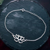 Handmade Vintage 'Lotus Flower' Silver Bracelet - Sterling Silver 925