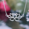 Handmade Vintage Lotus Necklace - Sterling Silver 925
