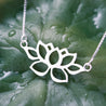 Handmade Vintage Lotus Necklace - Sterling Silver 925