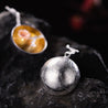 Handmade 'Aroma of Wintersweet' Silver Earrings - Sterling Silver 925