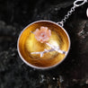 Handmade 'Aroma of Wintersweet' Silver Earrings - Sterling Silver 925