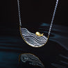 Handmade 'Swimming Fish' Pendant Necklace - Sterling Silver 925