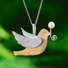 Handmade 'Flying Bird' Pendants - Sterling Silver 925