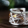 Handmade Designer 'Paper-cut' Sterling Silver Rings - 925 Sterling Silver