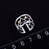 Handmade Designer 'Paper-cut' Sterling Silver Rings - 925 Sterling Silver