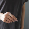 Handmade Designer 'Paper-cut' Sterling Silver Rings - 925 Sterling Silver