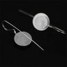 Handmade Vintage Round Silver Earrings - Sterling Silver 925