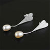 Handmade 'Love Heart' Dangle Earrings - Sterling Silver 925