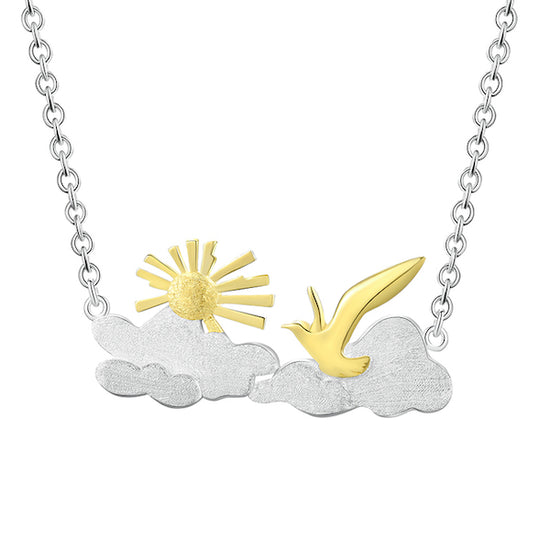 A Bird at Sunrise Necklace