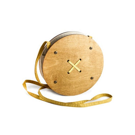 Handmade Small Button Wooden Bag