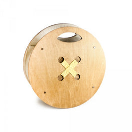 Handmade Large Button Wooden Bag