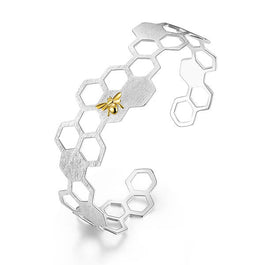 Honeycomb Bangle Bracelet