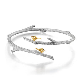 Bird on Branch Adjustable Bangle
