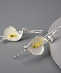 Whimsical Calla Lily Dangle Earrings