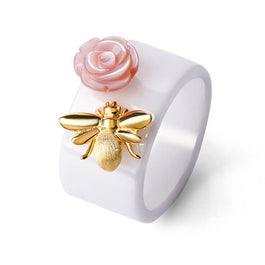 'Bee Kiss from a Rose' Ring