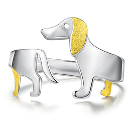 Dachshund Adjustable Ring