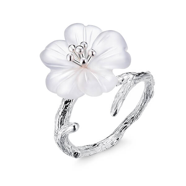 'Flower in the Rain' Ring