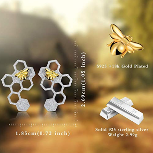 Honeycomb Dangle Earrings