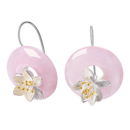 'Lotus Whispers' Drop Earrings