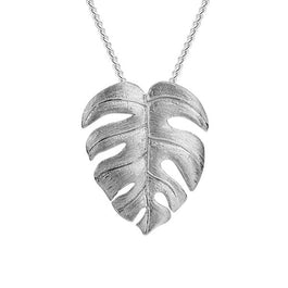 'Monstera Leaves' Pendant Necklace