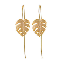 'Monstera Leaves' Dangle Earrings