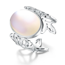 Moonstone Adjustable Ring