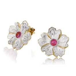 Peony Flower Studs