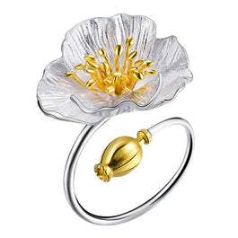 'Blooming Poppies' Ring